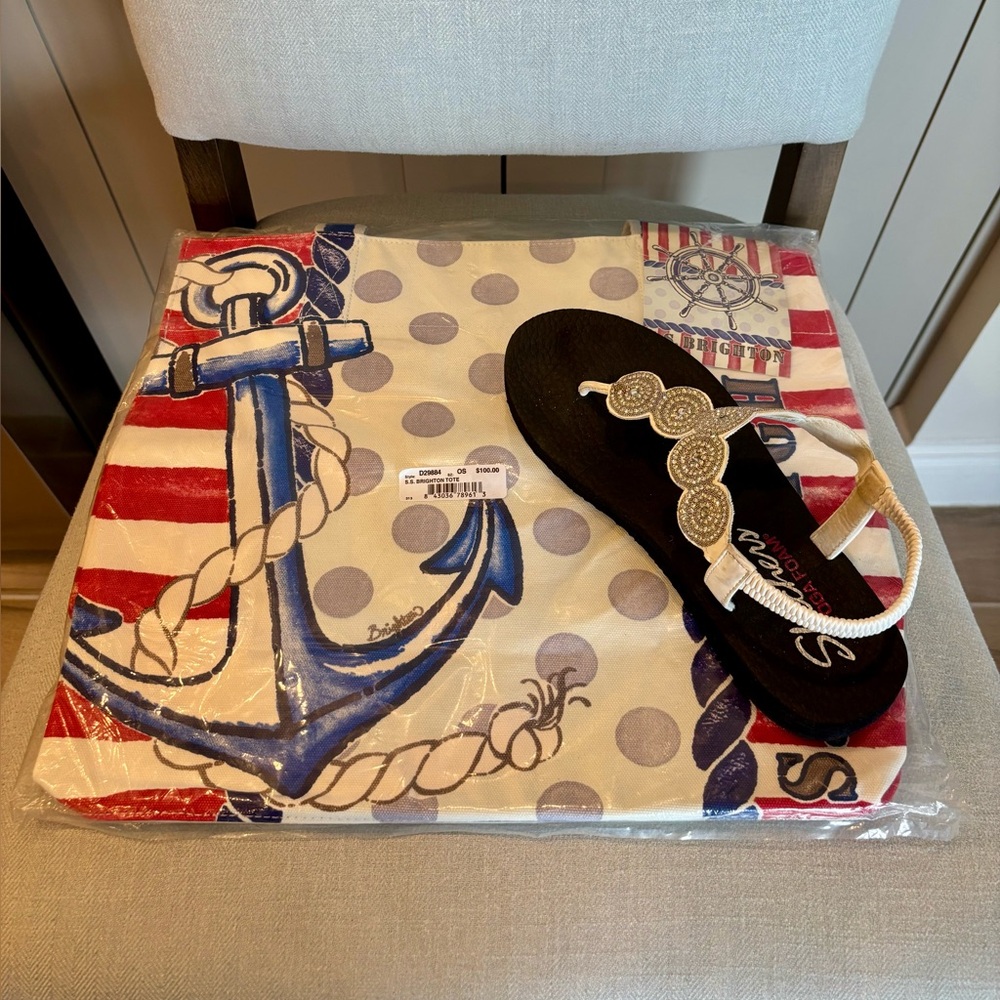 Brighton Nautical canvas tote NWT